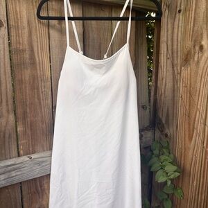 ZELOS white dress with built in shorts